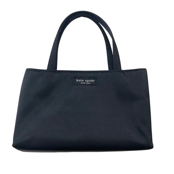 Kate Spade Classic Black Top Handle Small Purse Mini Tote Bag - Picture 1 of 6